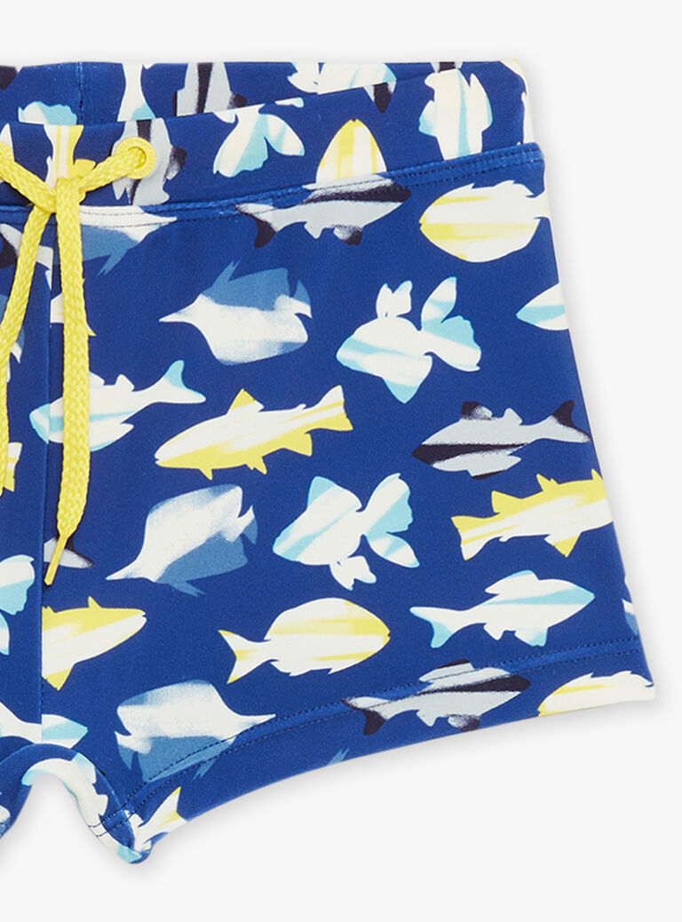 Boxer de bain encre à imprimé requins
