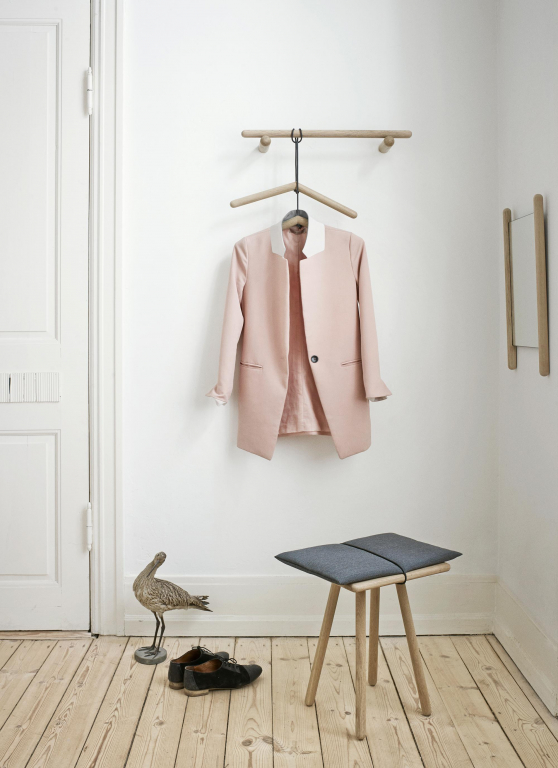 Fritz Hansen Georg Rack wandkapstok 60 zwart