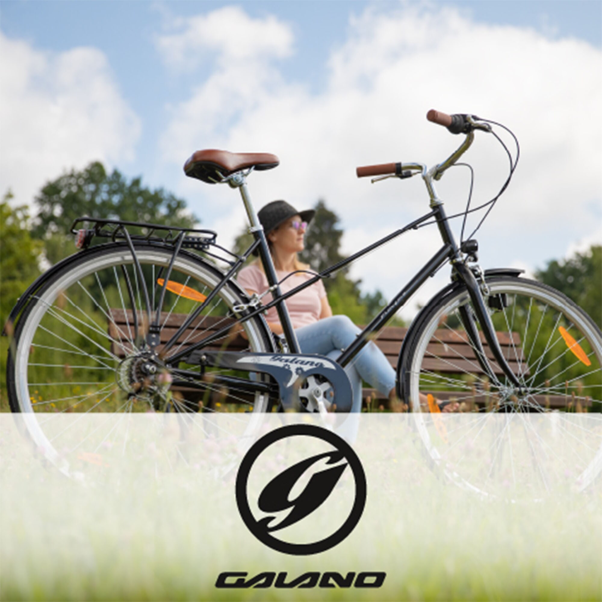 Galano Florenz Damenfahrrad 28 Zoll Stadtrad 155 - 185 cm Cityrad mit 6 Gängen retro Fahrrad