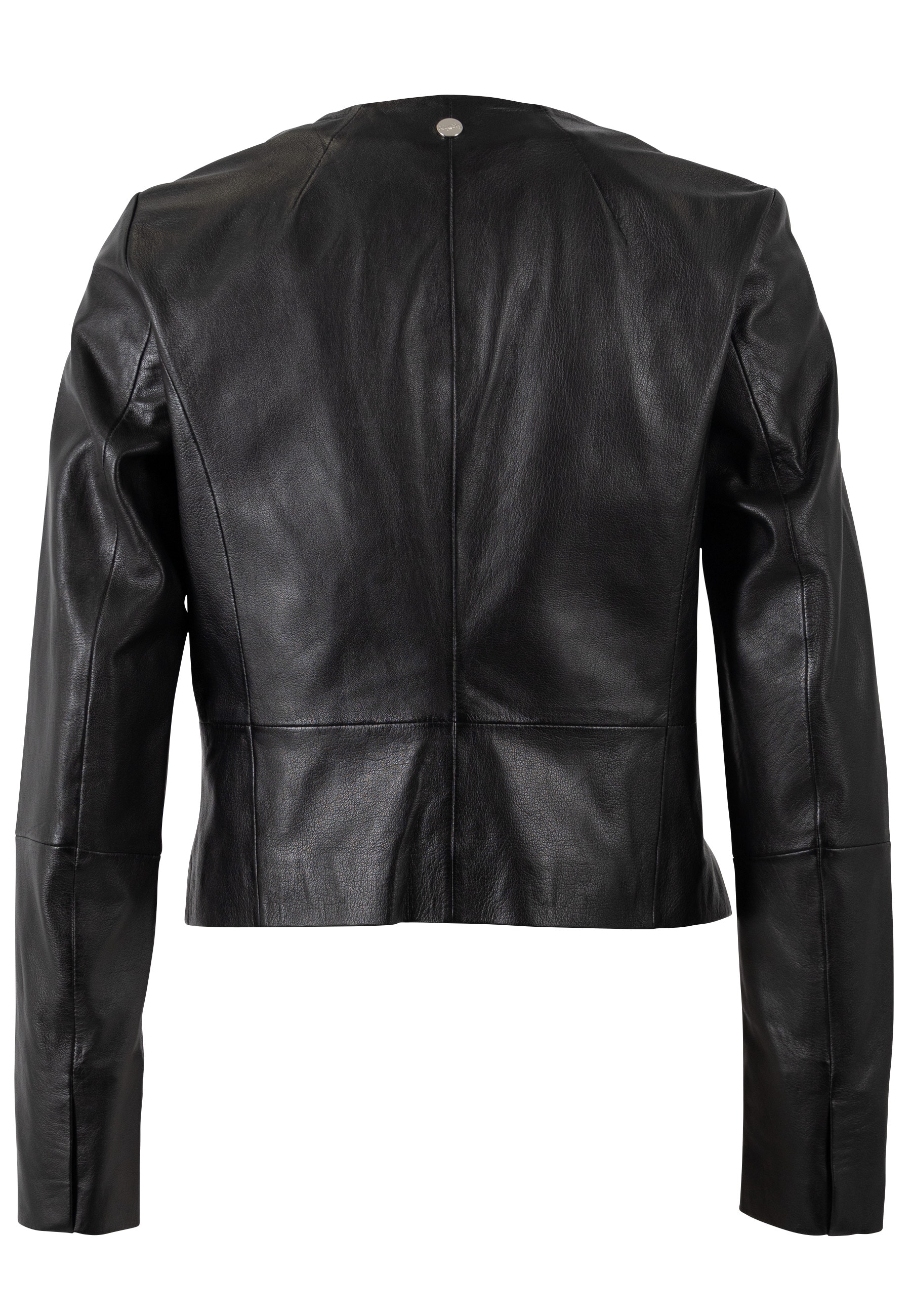 Mauritius Lederjacke »MWLelia« kragenlos