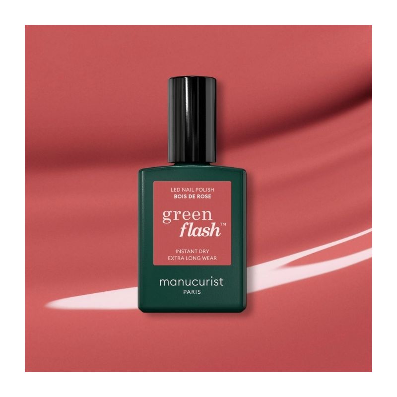Vernis semi-permanent LED Green Flash Bois de Rose Manucurist 15ml
