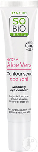 So'Bio Étic Hydra Aloe Vera Contour Yeux Apaisant Peaux Sensibles Et Réactives 15ml