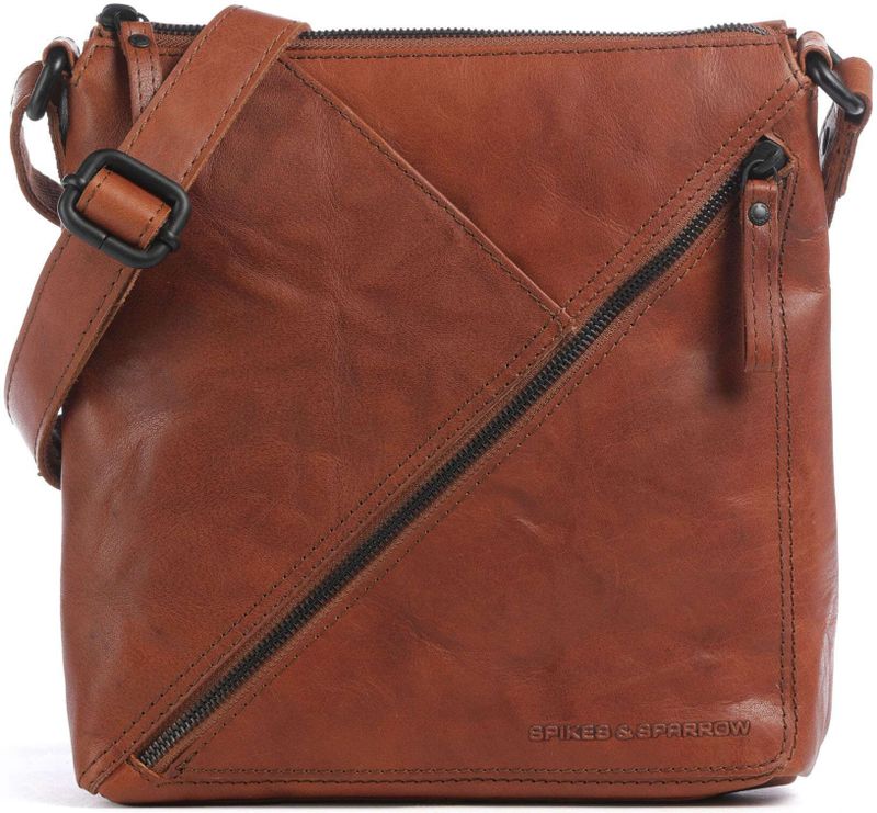 Spikes & Sparrow Bronco Crossbody tas bruin