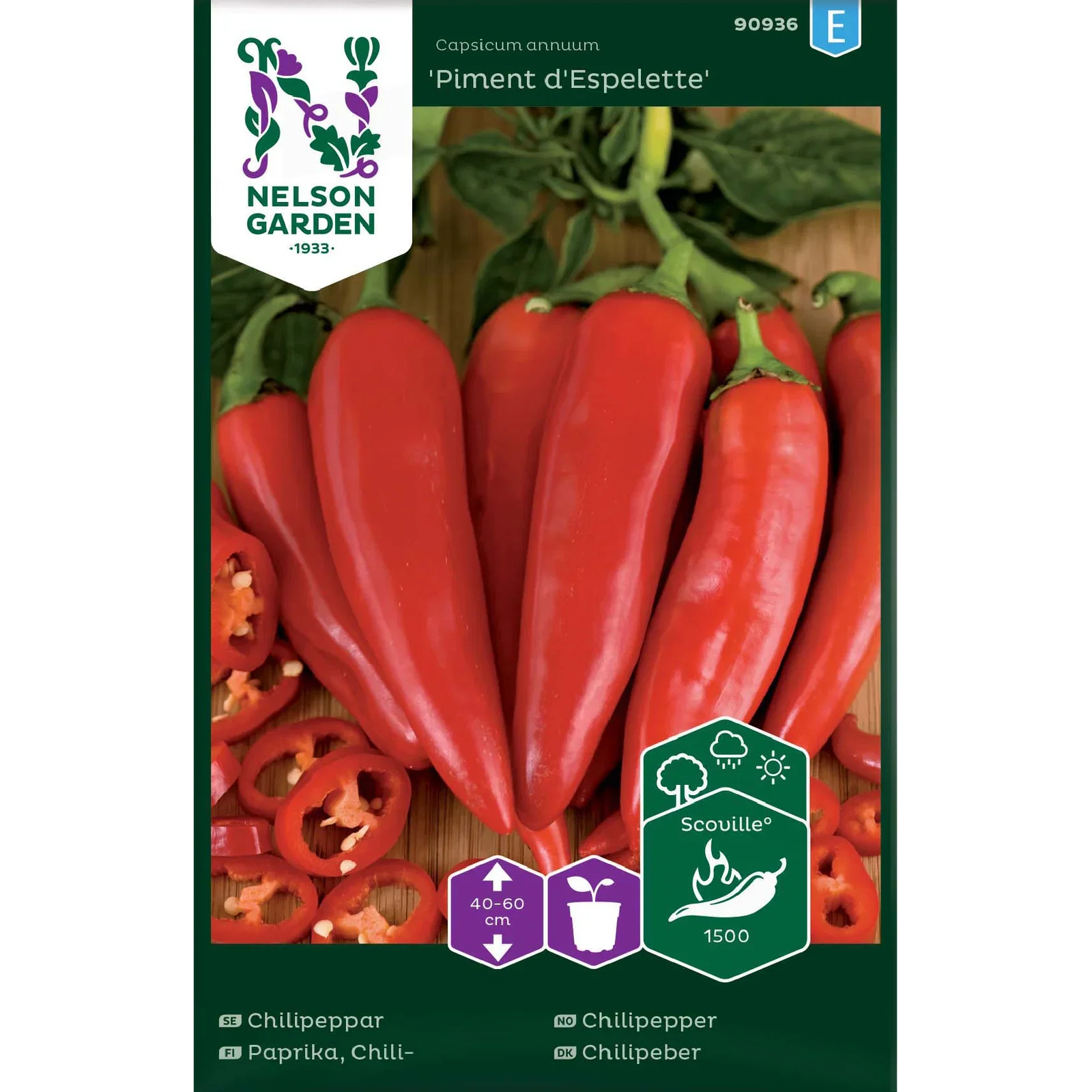 Capsicum annuum 'Piment d'Espelette' Chilipepper 'Piment d'Espelette'