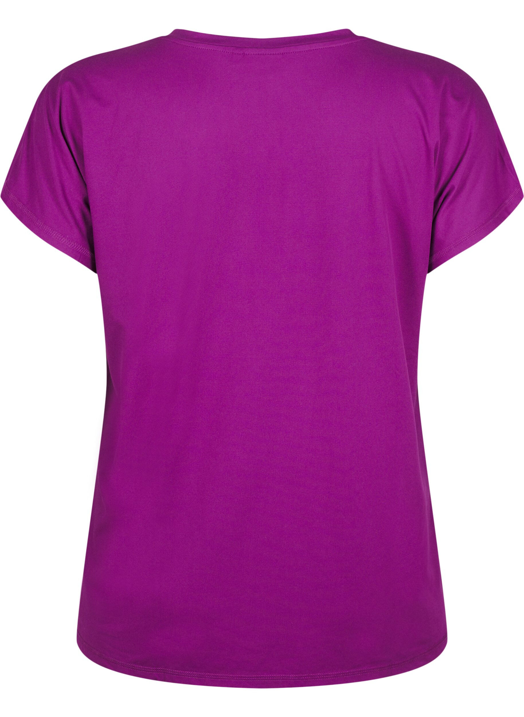 Ensfarvet trænings t-shirt