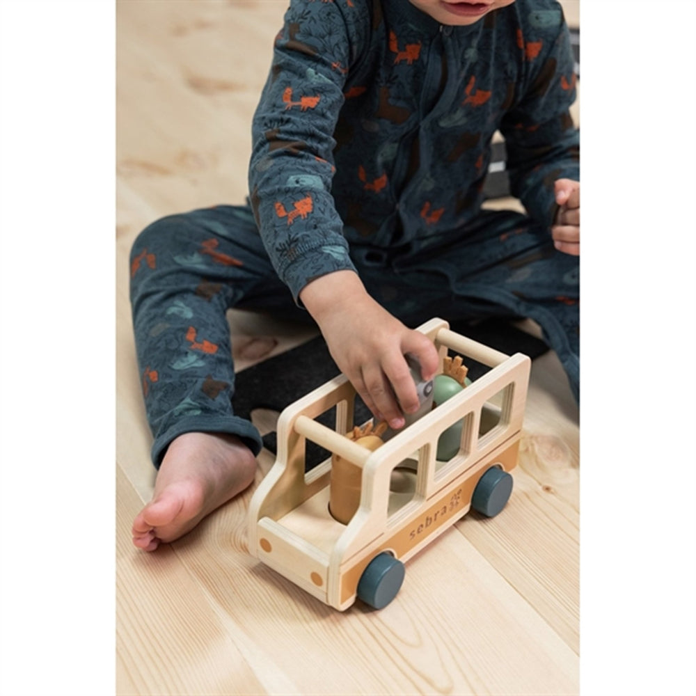 Bus med Passagerer Wildlife - Sebra → Luksusbaby.dk
