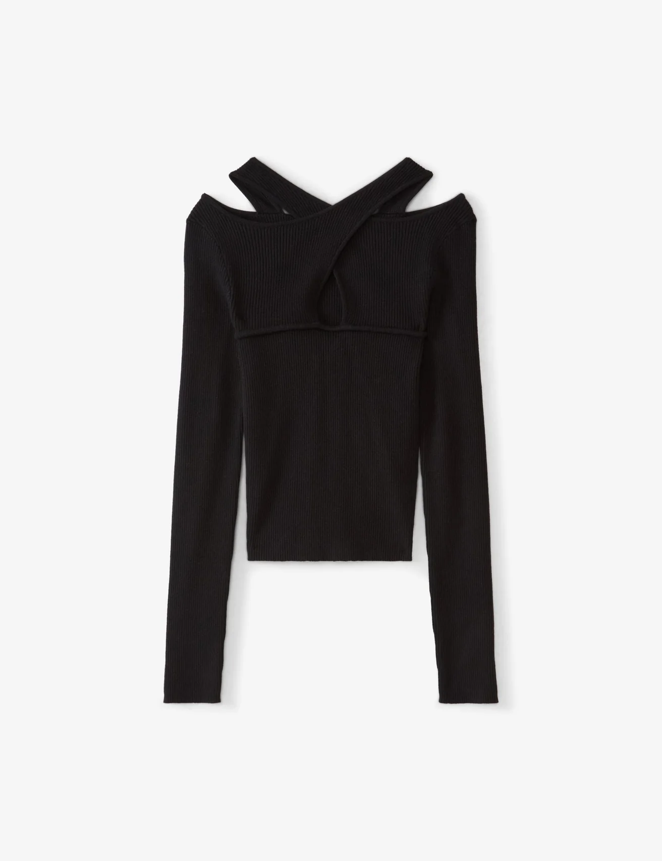 Top en maille noir
