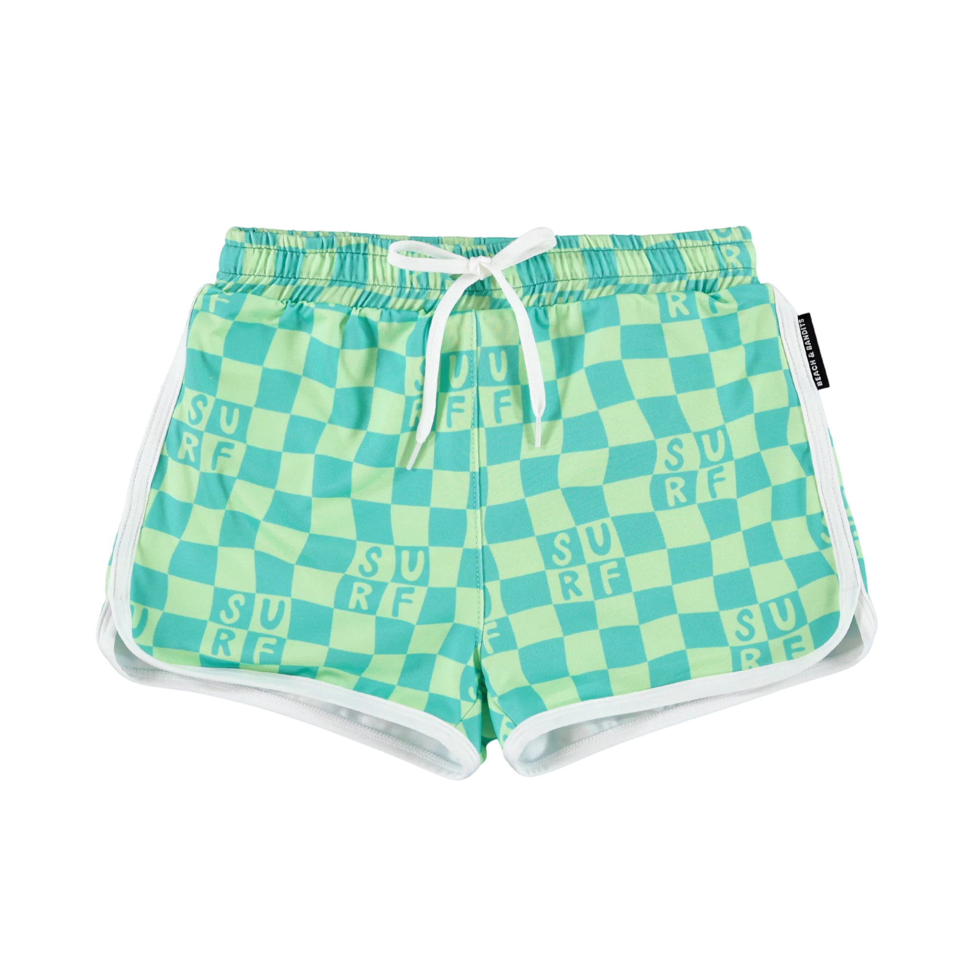 Badehose UPF 50  Checkered Surf Green
