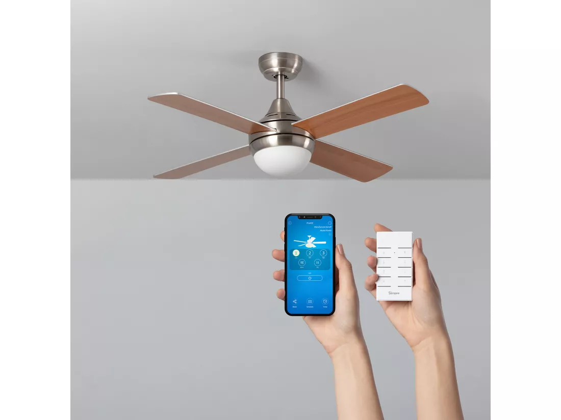 Ventilateur de Plafond Navy Niquel 110cm WiFi Nickel
