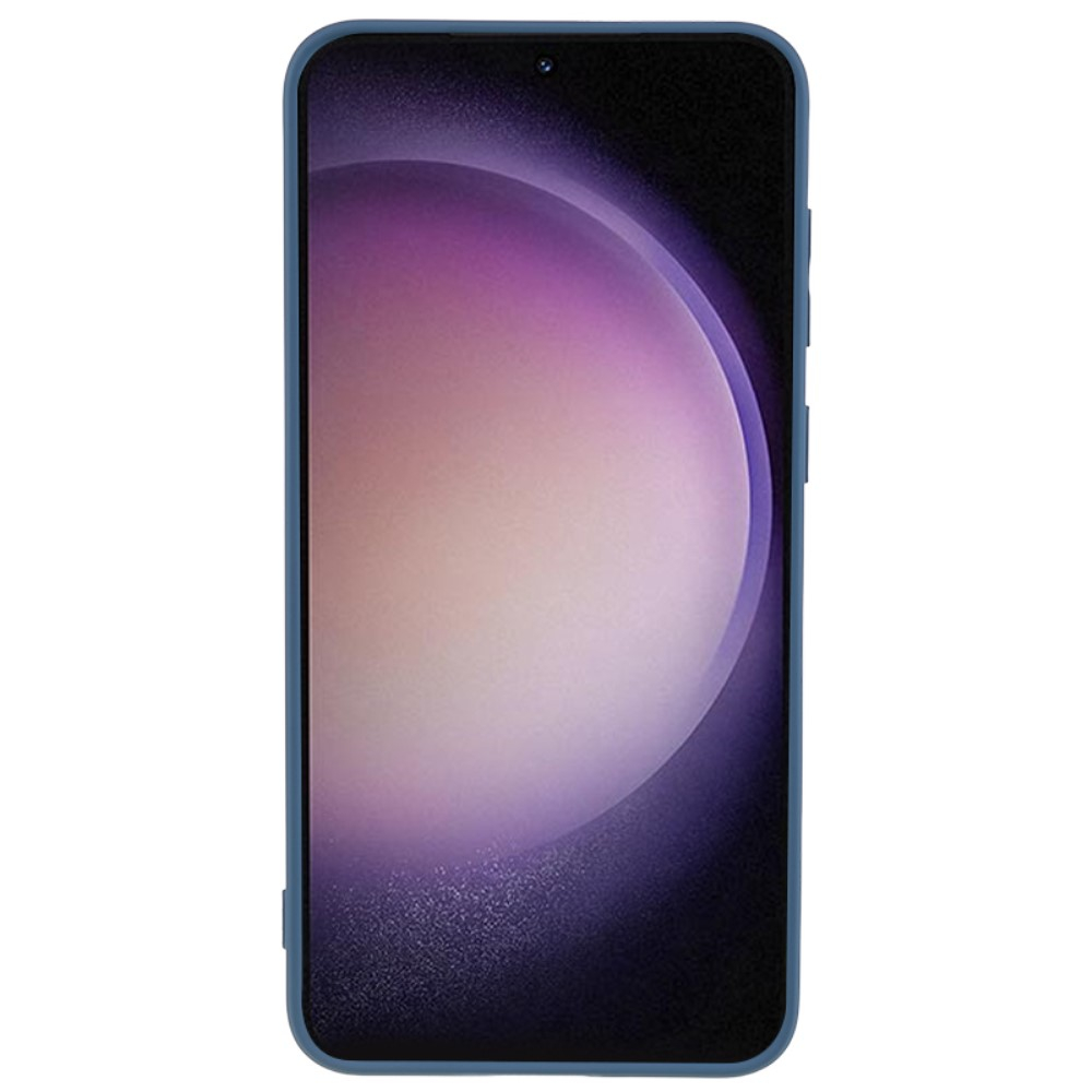 Samsung Galaxy S23 5G Gummi Case Hülle mit Kameraschutz - Blau (Matt)