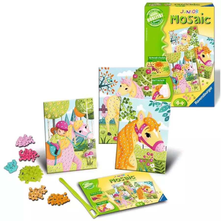 Ravensburger Mosaic Junior Horses bunt