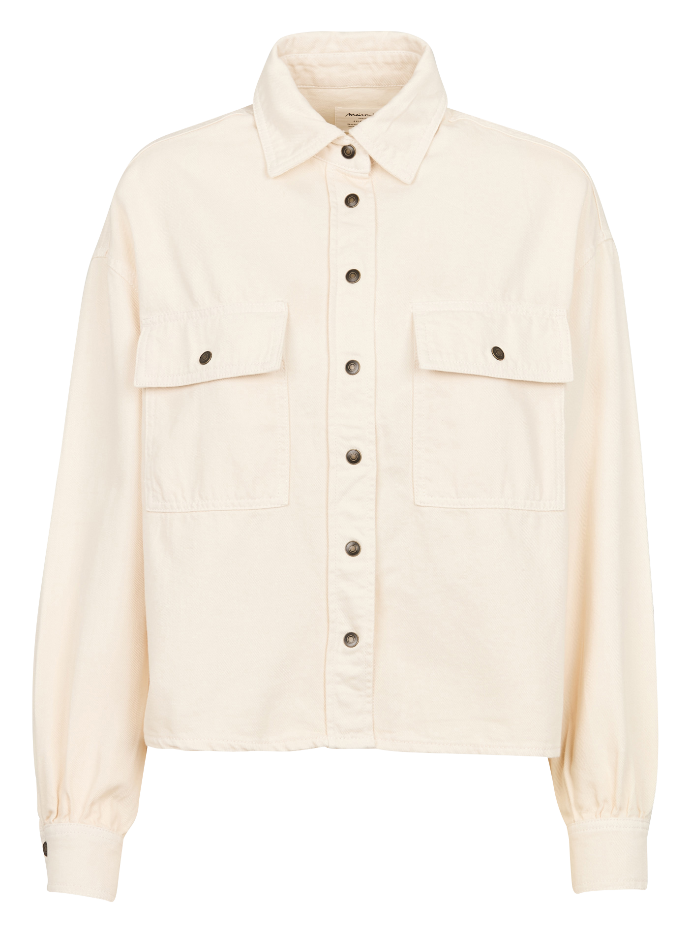 CLARA - Veste col classique en lin | Beige