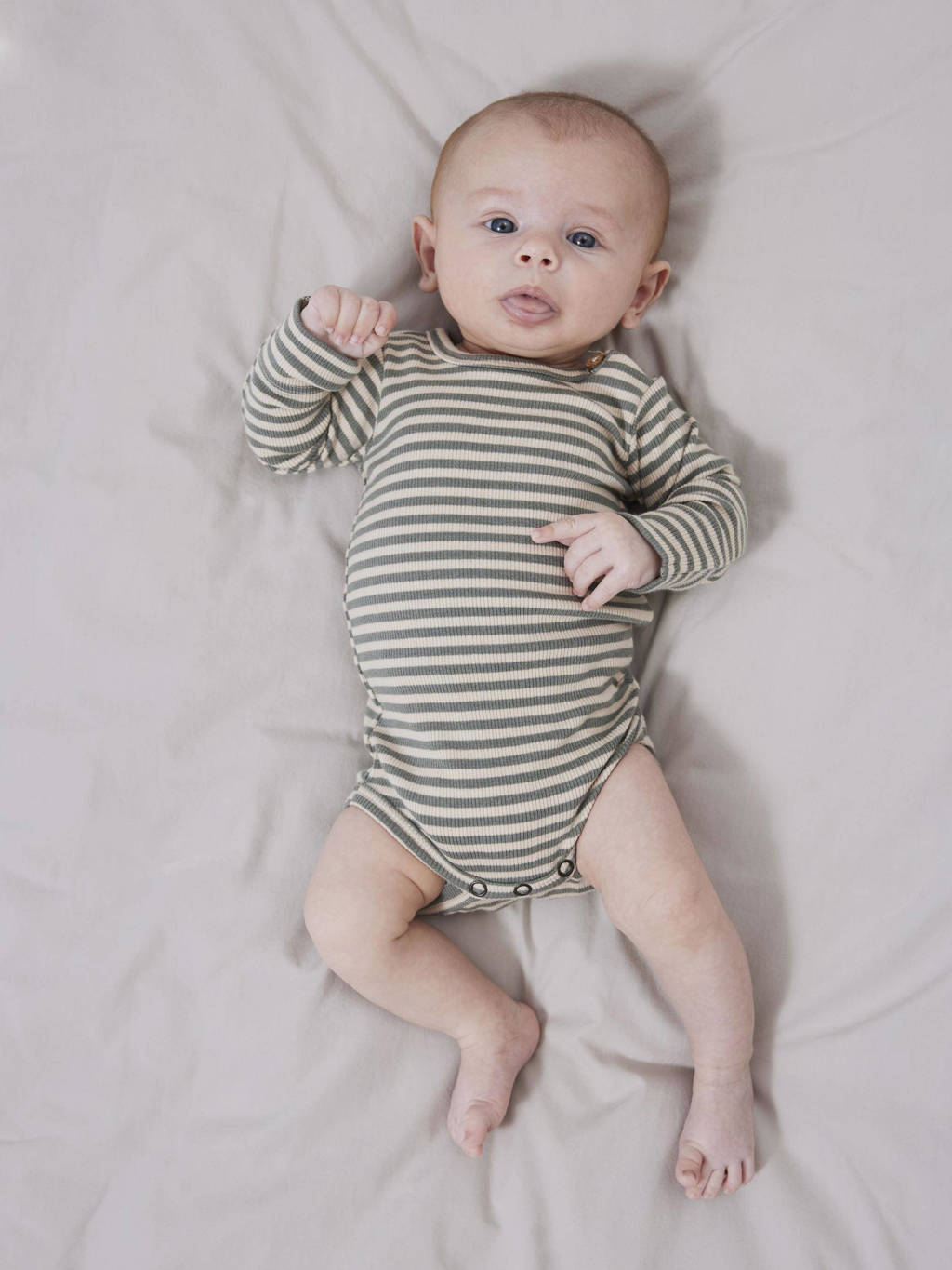 LIL' ATELIER romper NBMGAGO groen/ecru