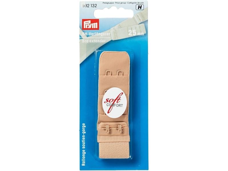 Prym BH-Verlängerung 25 mm, zum Einhaken, Hautfarbe BH-Erweiterung zum Einhaken
