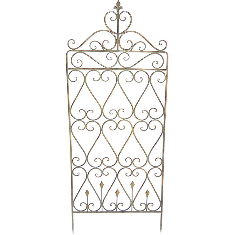 Treillage jardin fer romantique 60x149cm