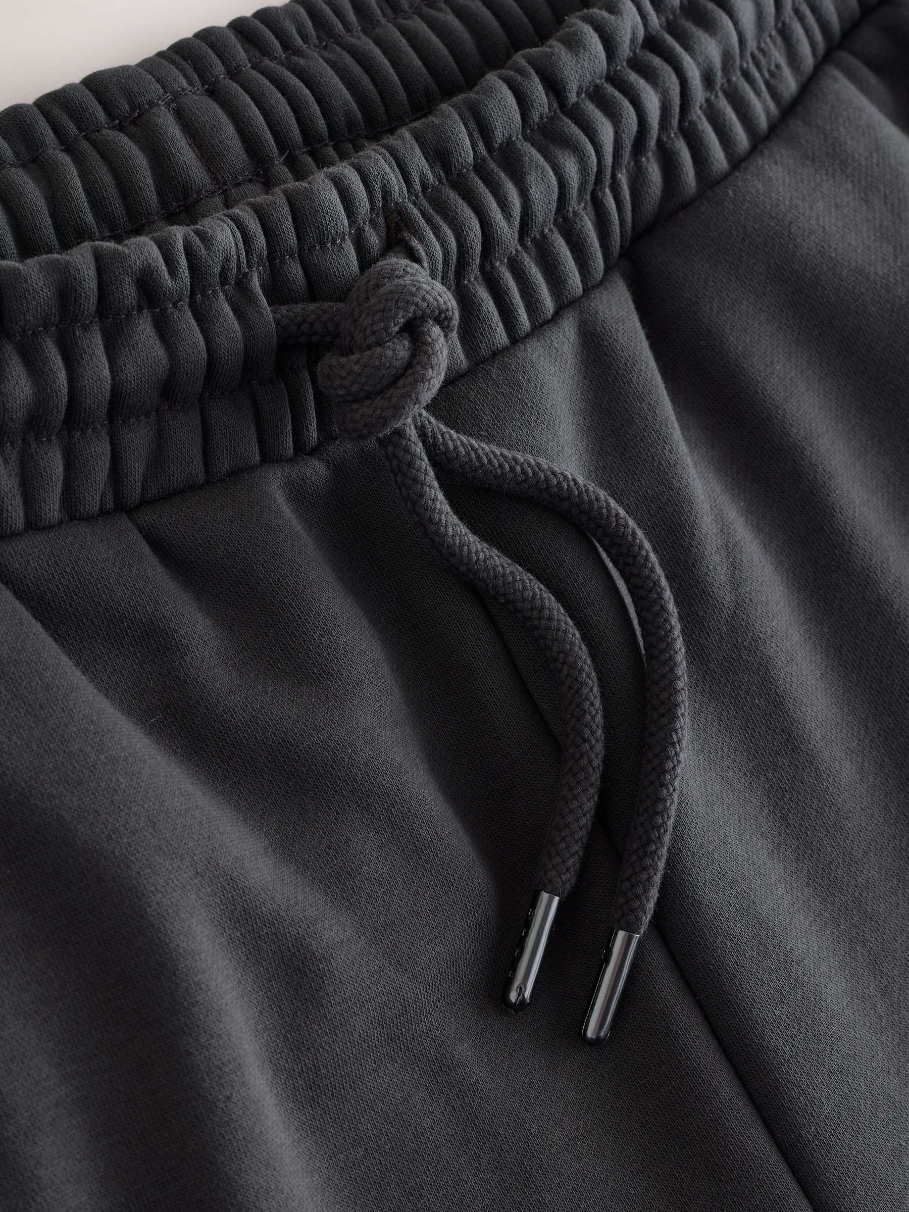 Leisteen grijs - Straight fit - Katoenrijke Jersey Joggingbroeken
