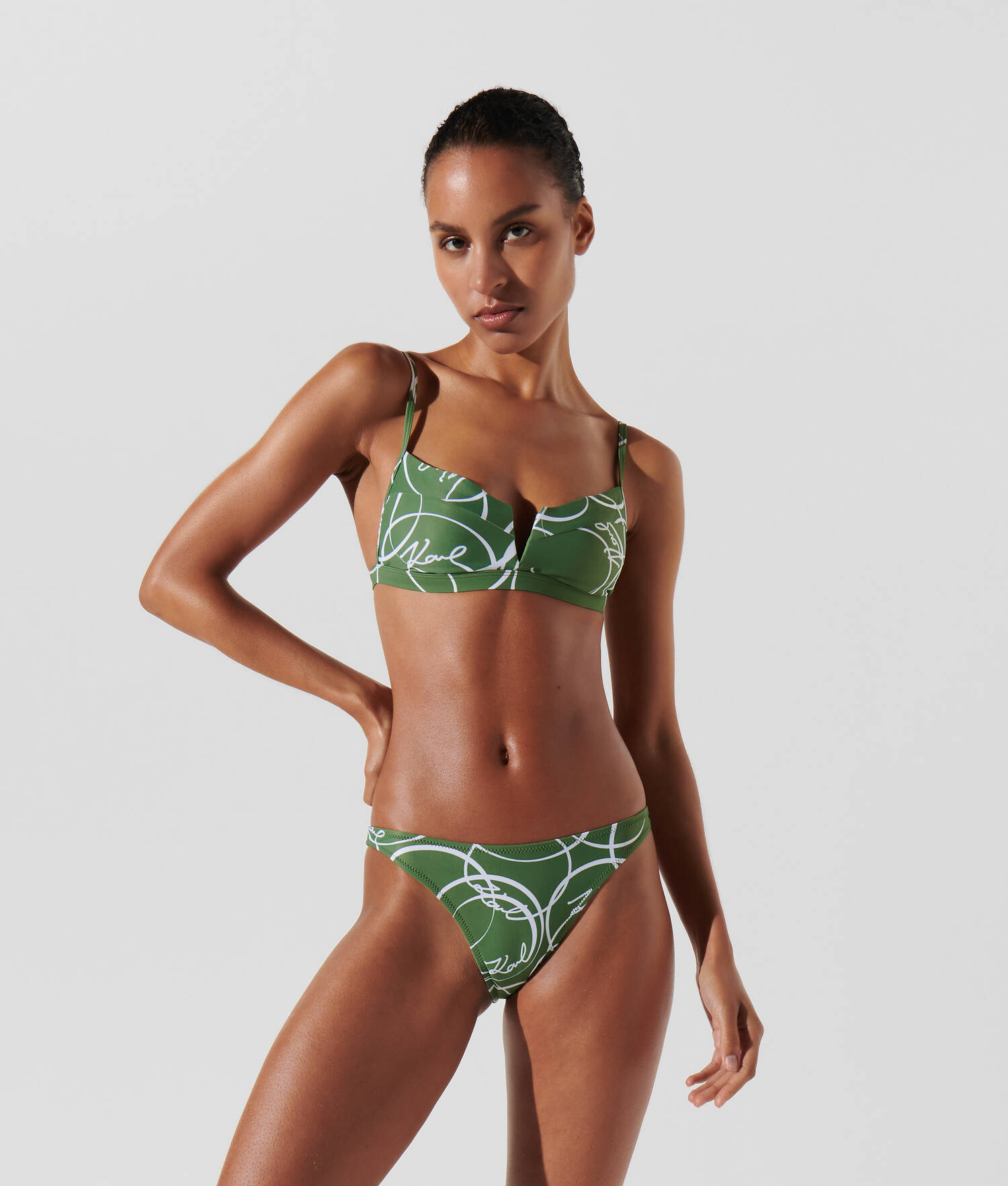 BAS DE BIKINI BRÉSILIEN À IMPRIMÉ CERCLES