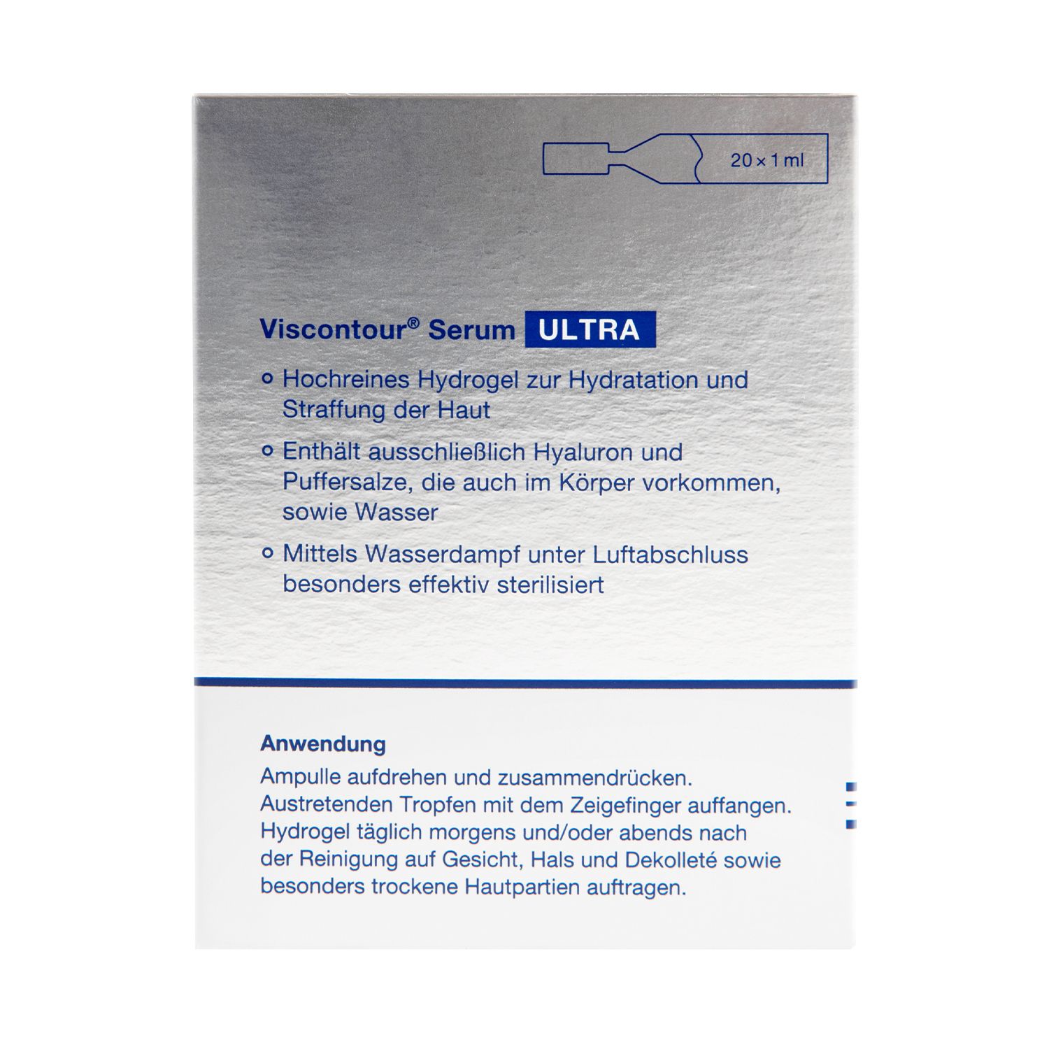 Viscontour® Serum Ultra 20 Ampullen mit Tiefen-Hyaluron