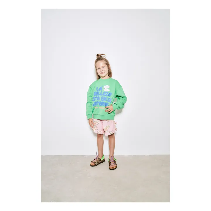 Maison Mangostan Sweat La Belleza Coton Bio | Vert