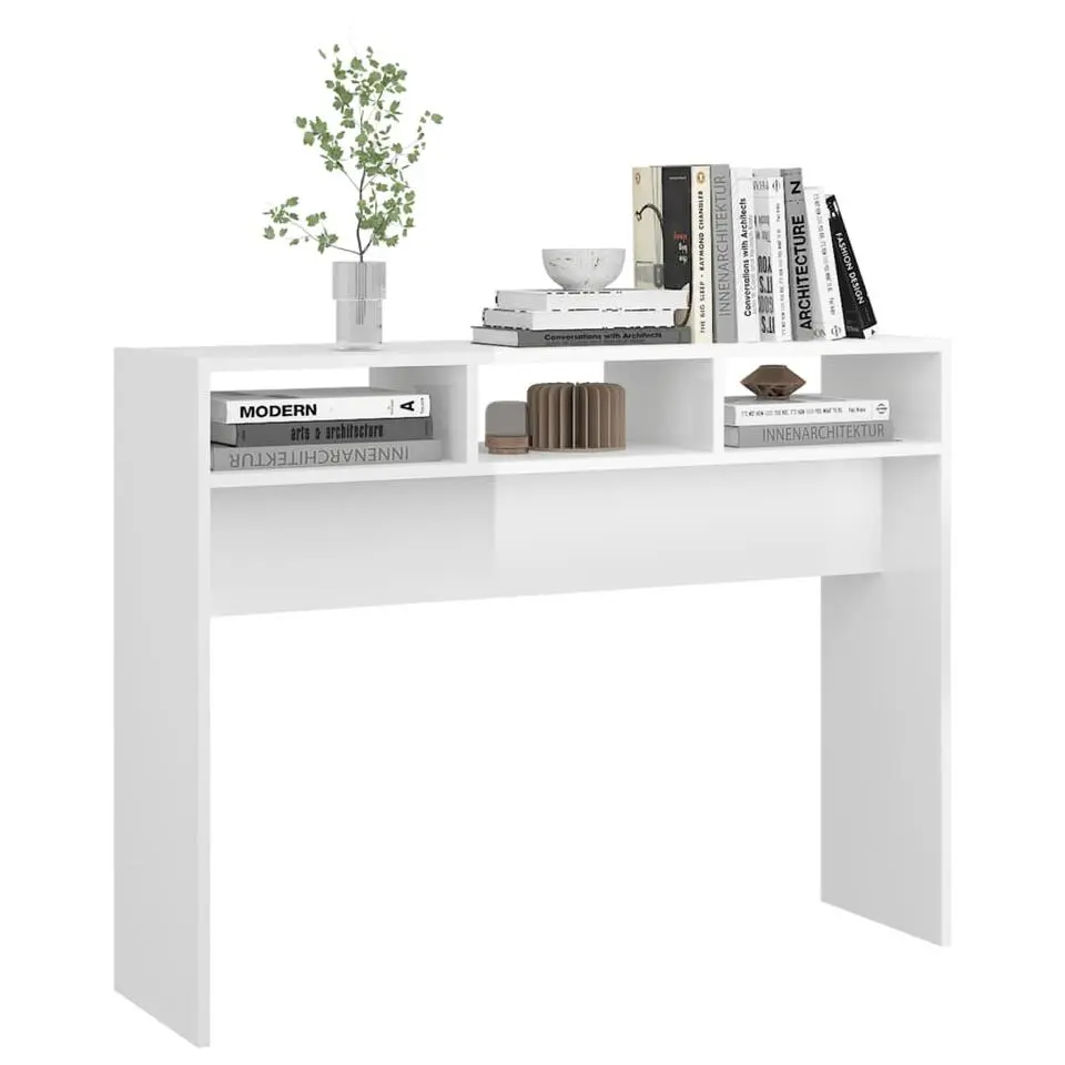 vidaXL - Bijzettafel - Wit - Bewerkt hout