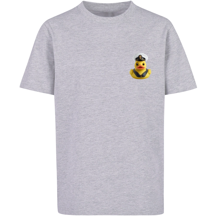 F4NT4STIC T-Shirt Rubber Duck Captain TEE UNISEX heather grey