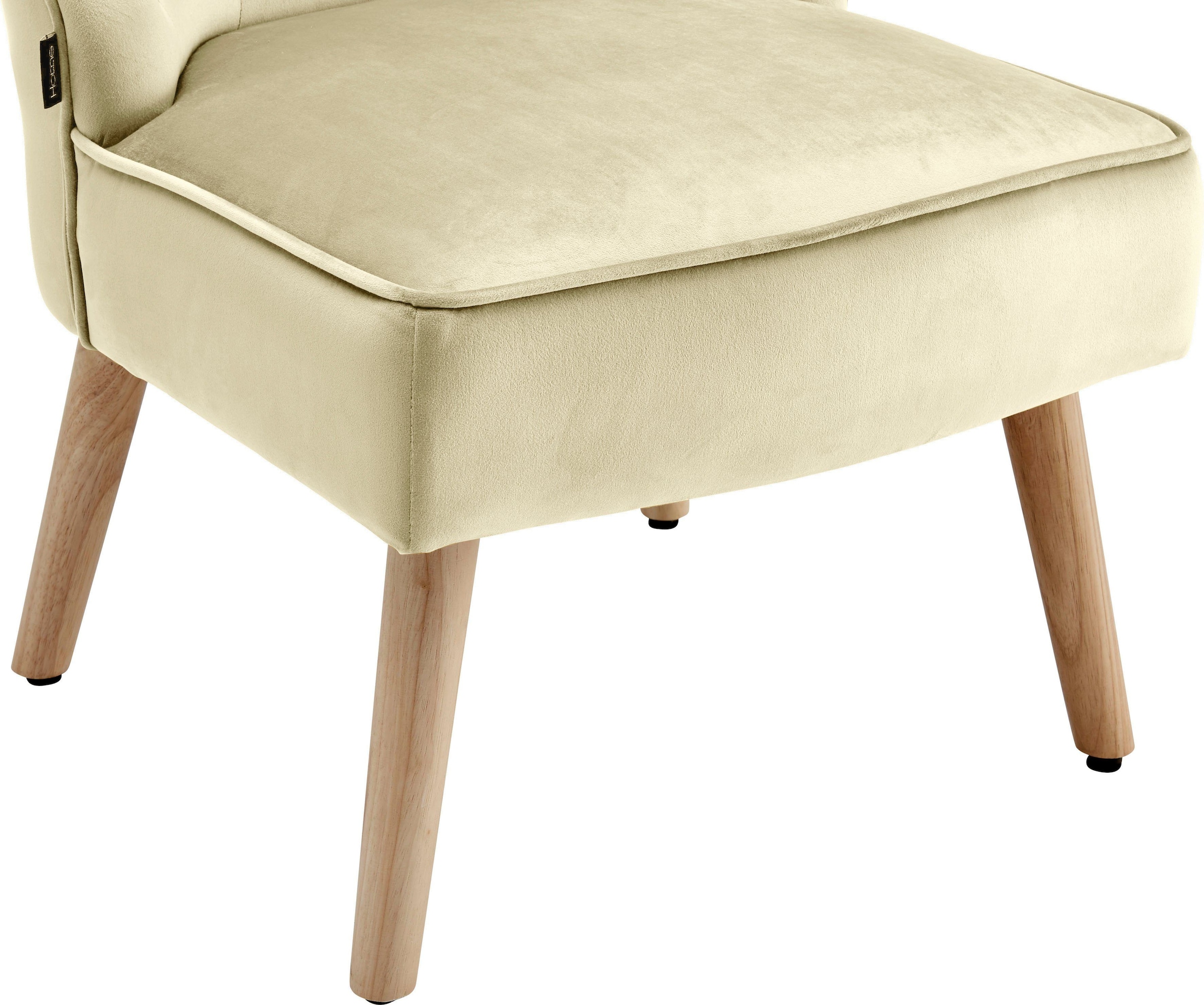 Home affaire Esszimmersessel »Emery« 2er Set, aus schönem weichen Samtvelours Bezug, Sitzhöhe 42 cm