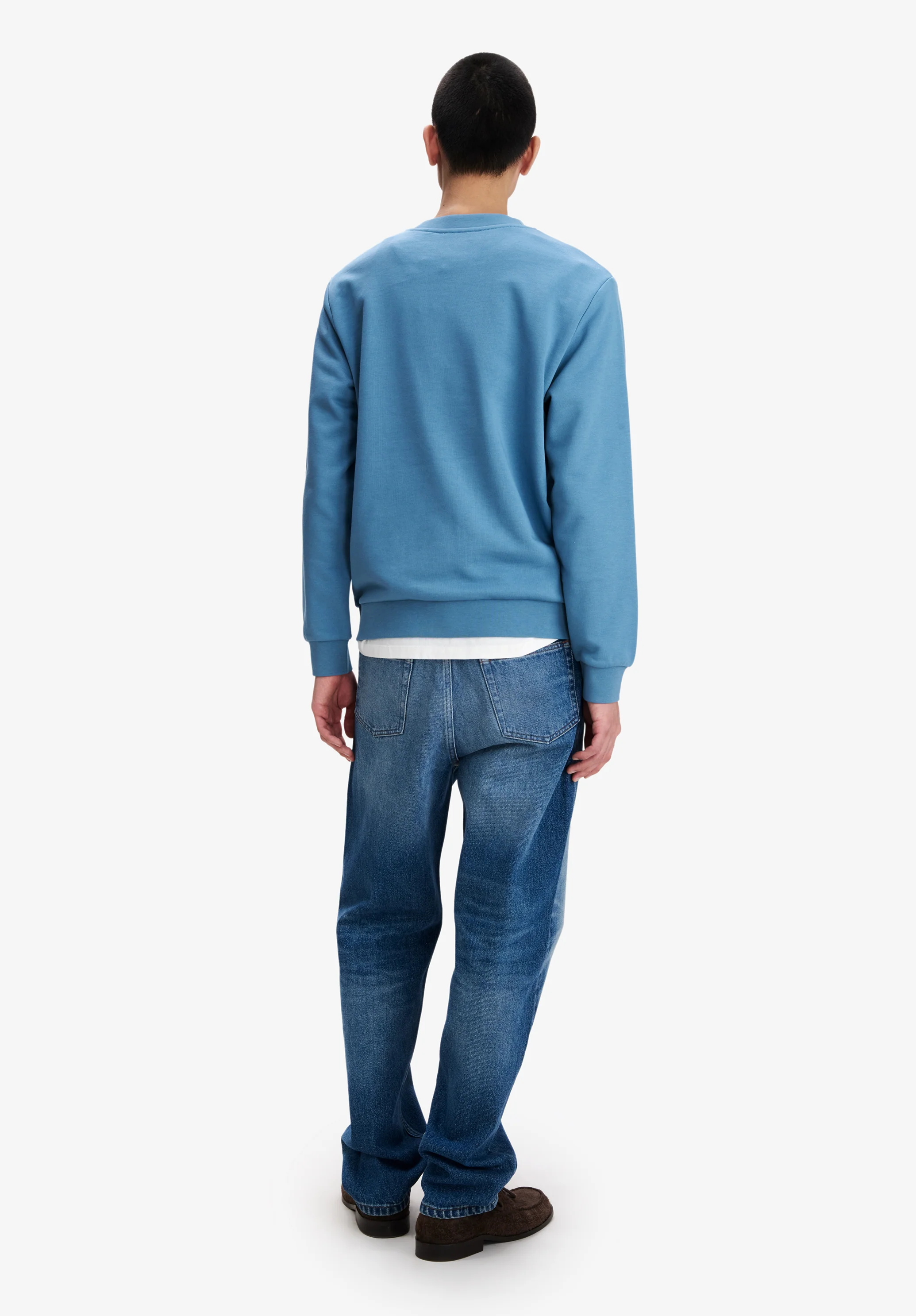 Sweat bleu à logo V.P.C.