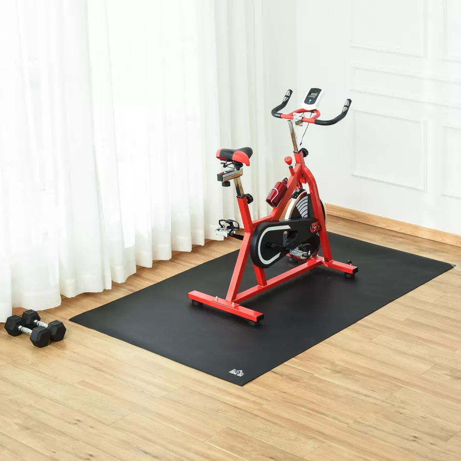 HOMCOM Fitnessmatte für Sportgeräte schwarz