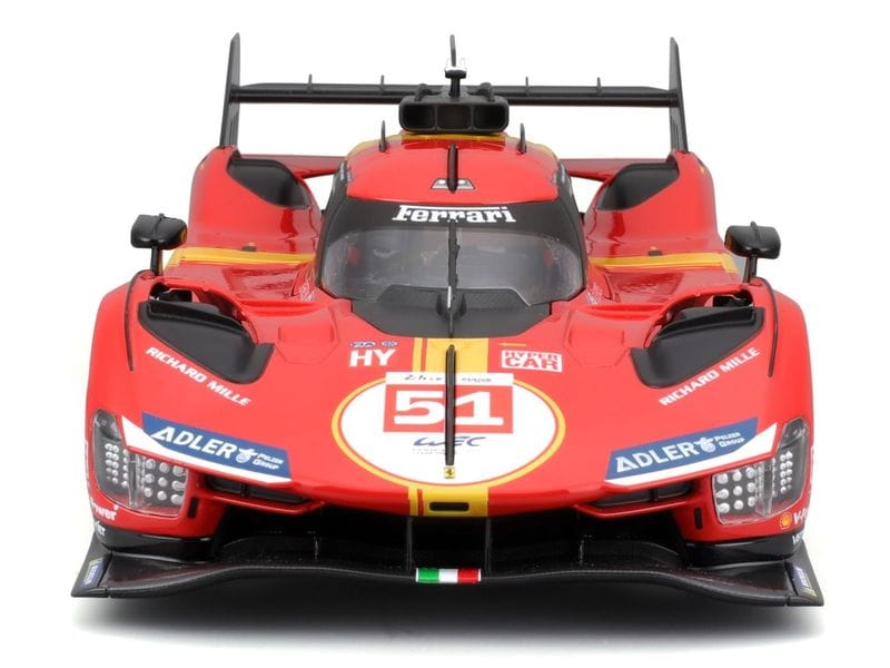 BBurago Ferrari 499P Le Mans Champion 2023 Rot 1:18 Sammlermodell im Massstab 1:18