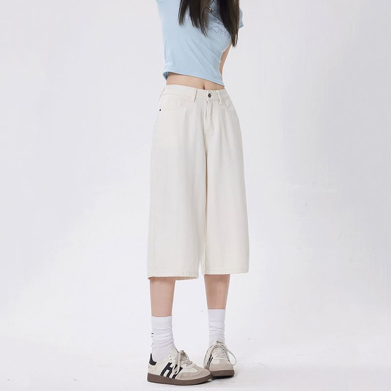 Denimot - Denim Jorts met middelhoge taille