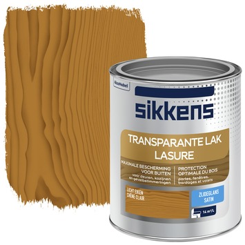 Sikkens buitenlak zijdeglans transparant licht eiken 750 ml