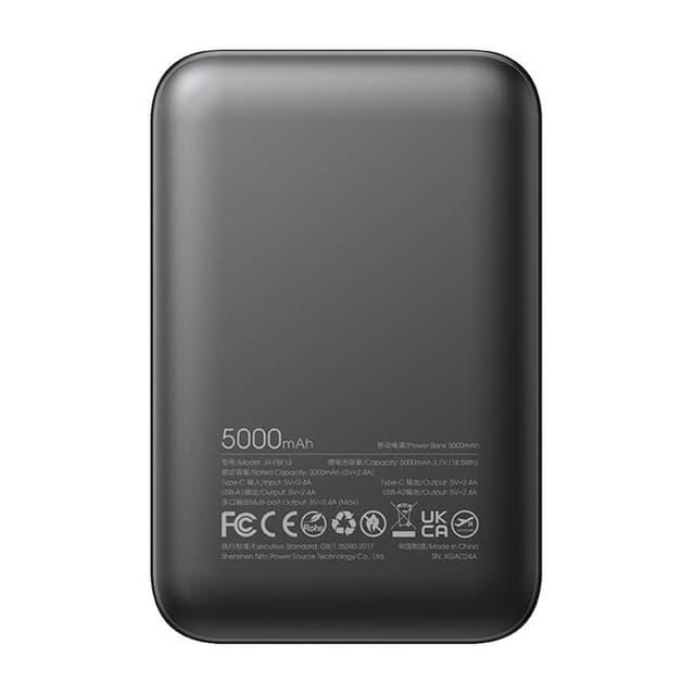Joyroom Powerbank JR-PBF13 2,4A LED, 5000mAh (sort)