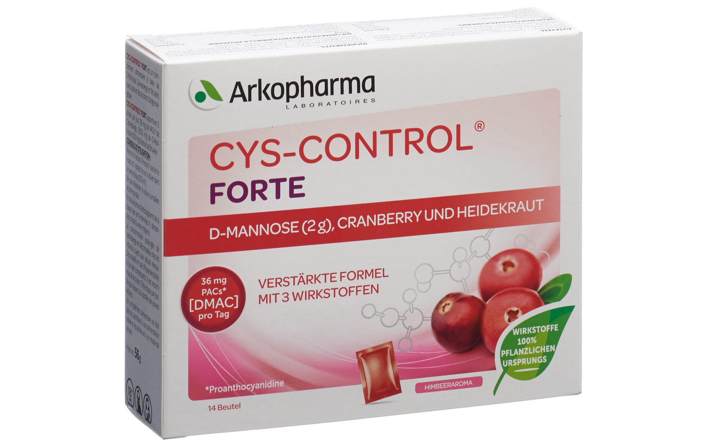 Cys-Control Forte 14 BeutelNahrungsergänzungsmittel mit Cranberry