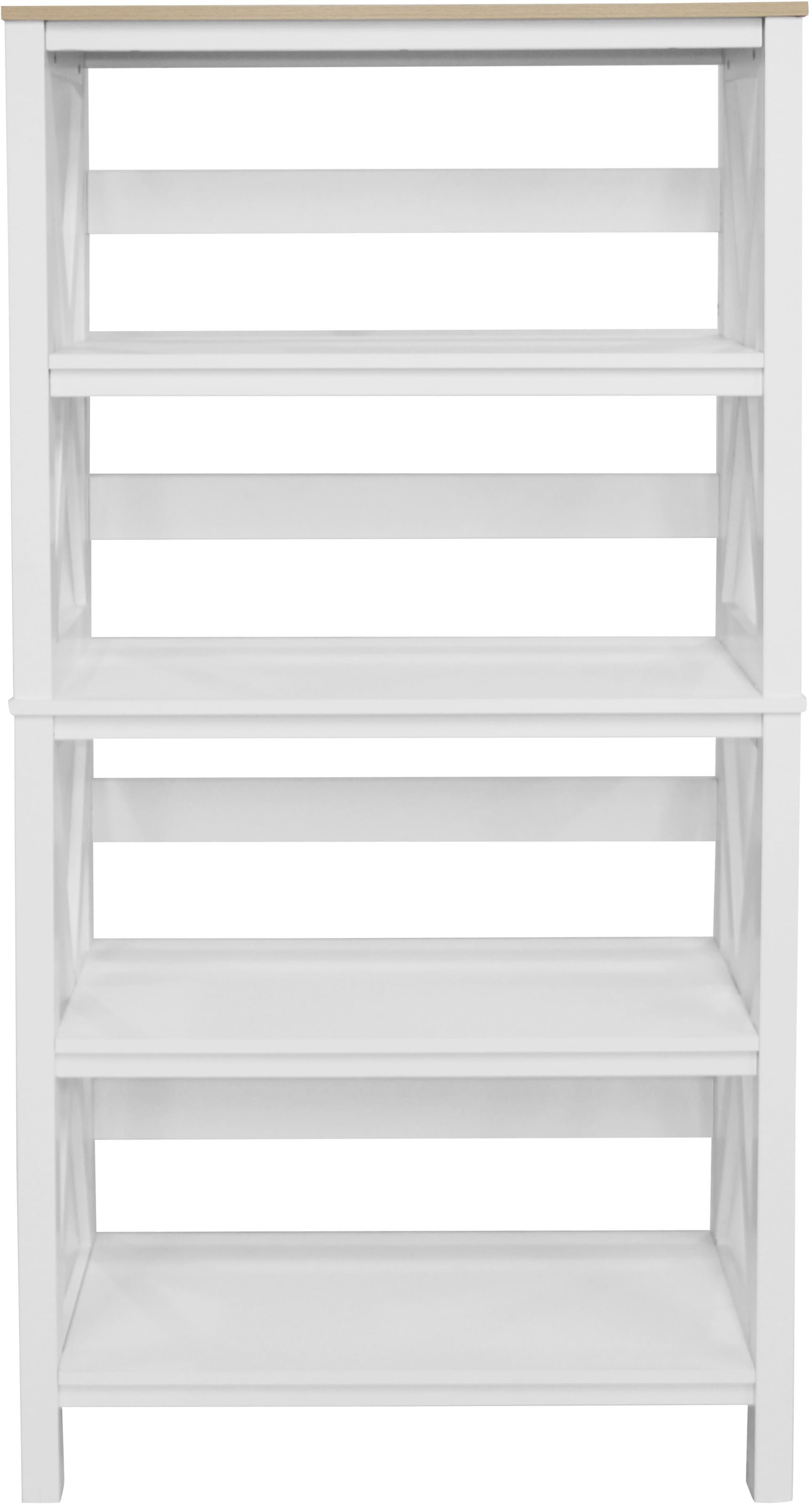 Home affaire Aktenregal »Silba« Bücherregal, 4 Fächer, Landhausstil, Höhe 161 cm