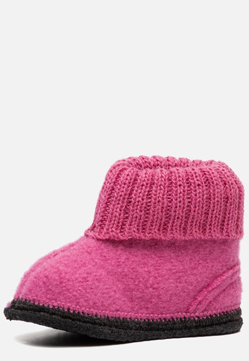 Bergstein Cozy slofjes roze Schapenwol 750202