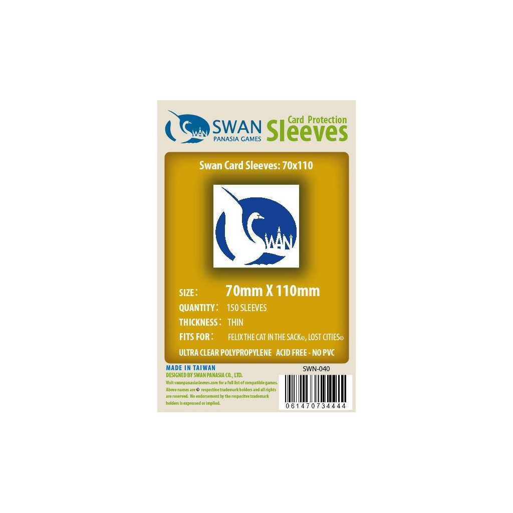 Swan Panasia - Card Sleeves Standard - 70x110mm - 150p
