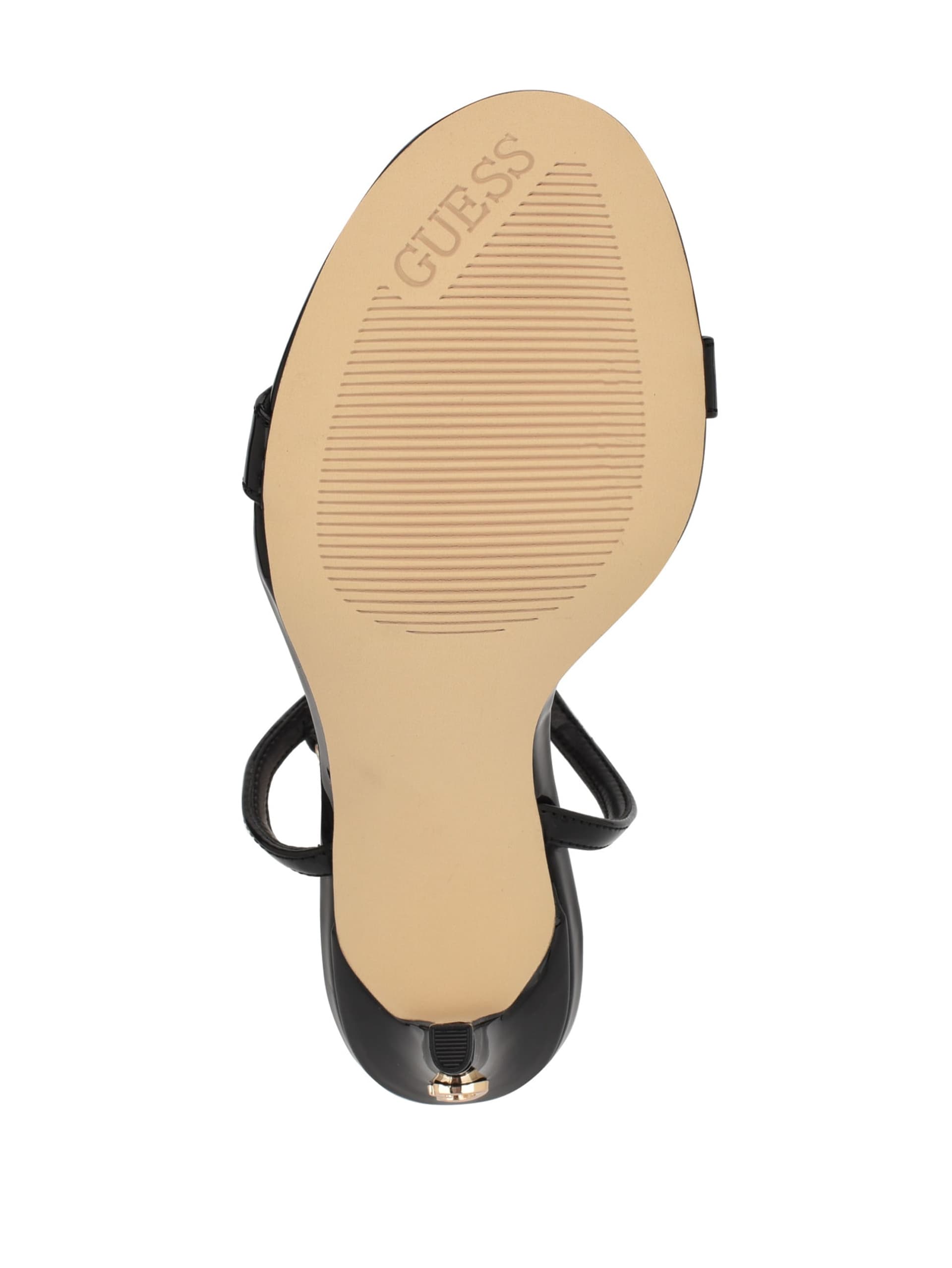 Sapatos de salto alto com tira de corrente dourada