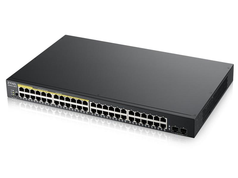 Zyxel PoE  Switch GS1900-48HP V2 50 Port 48-Port GbE Smart Managed PoE-Switch mit GbE-Uplink
