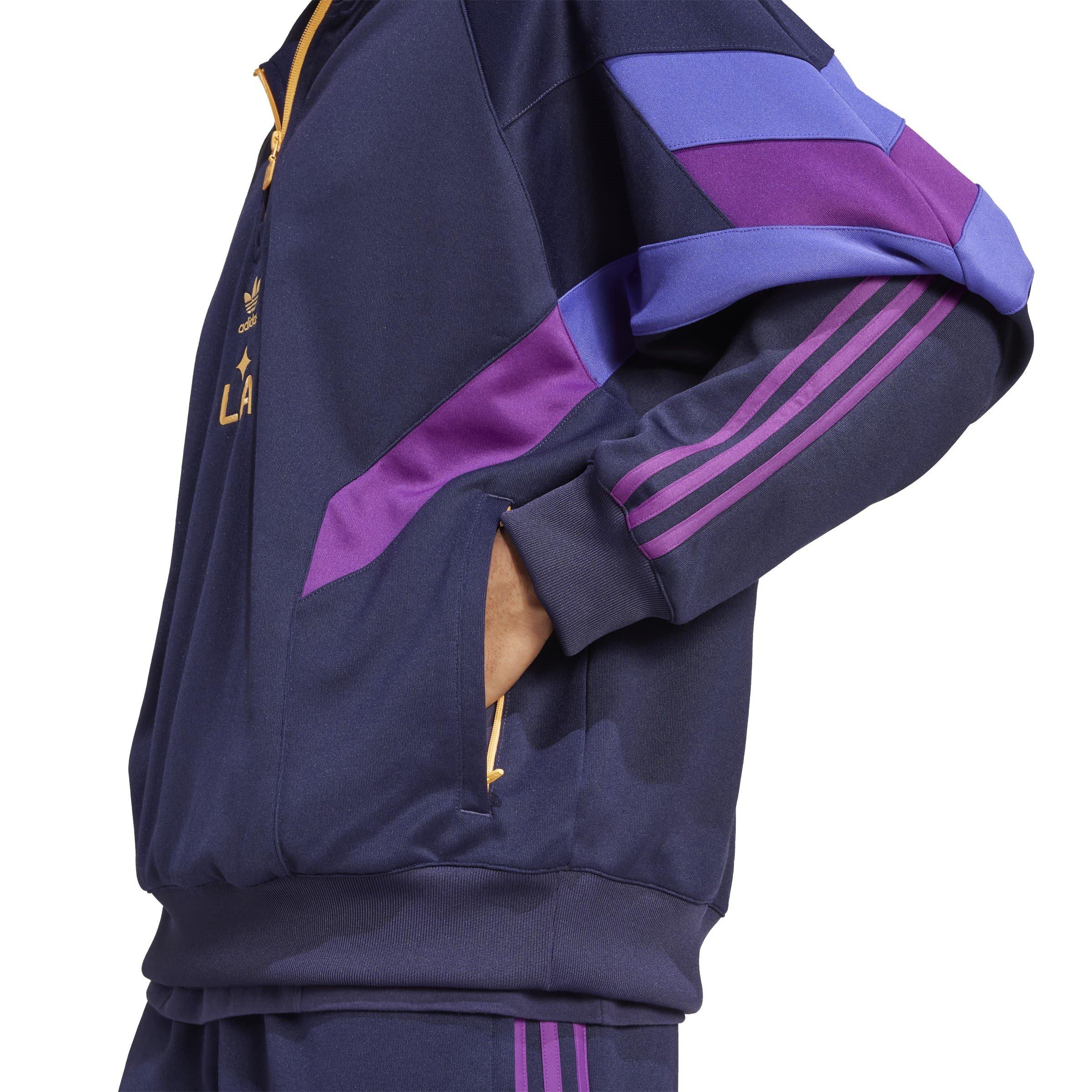 adidas LA Galaxy Originals Half-Zip Crew Sweatshirt Mens