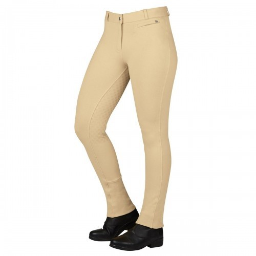 Calças de montaria femininas Supa-fit na cor bege