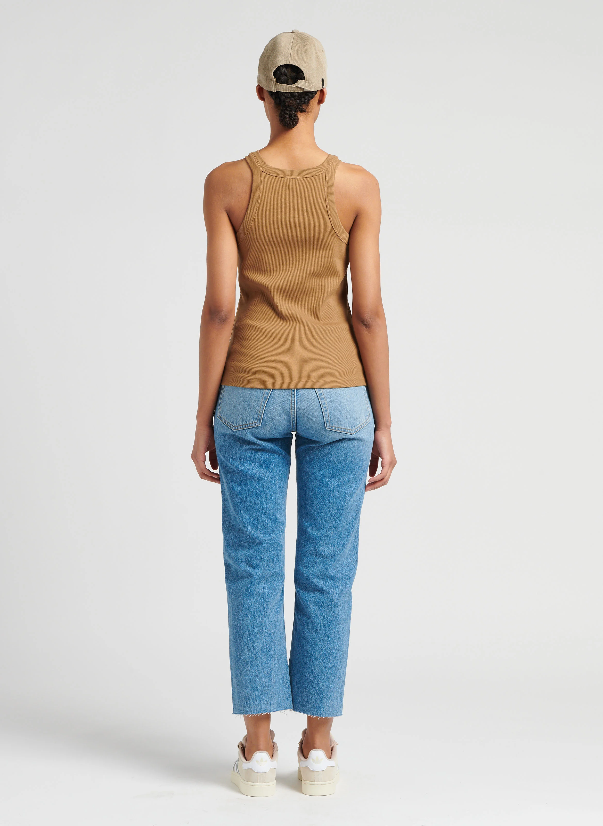 70S STOVE PIPE - Jean droit taille haute en coton| Jean Délavé