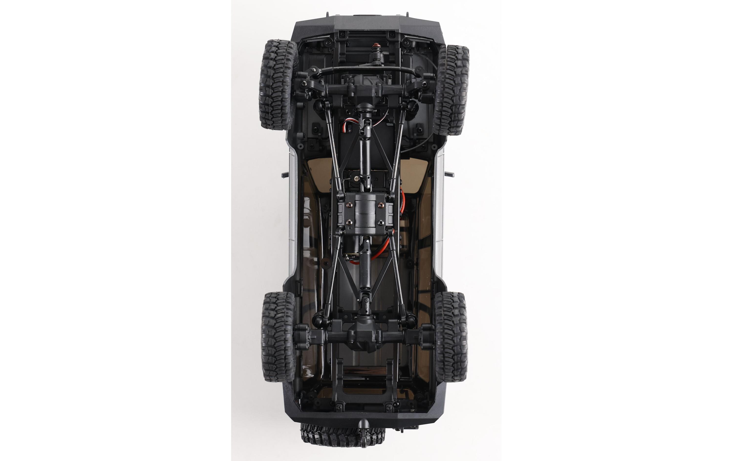 Scale Crawler FCX18 Toyota LC80 Grau, RTR, 1:18<br>Mini Rock Crawler mit detaillierter Toyota Landcruiser Karosserie und 2-Gang Getriebe