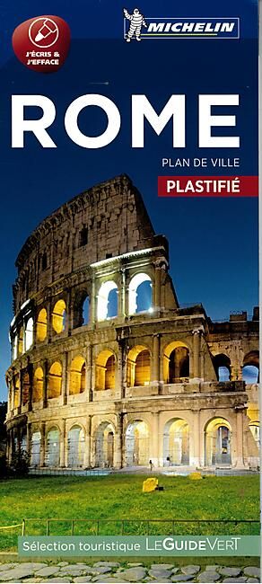 MICHELIN - PLAN DE VILLE ROME PLASTIFIE