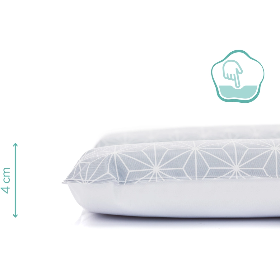fillikid luxe Wickelauflage Softy cube grey