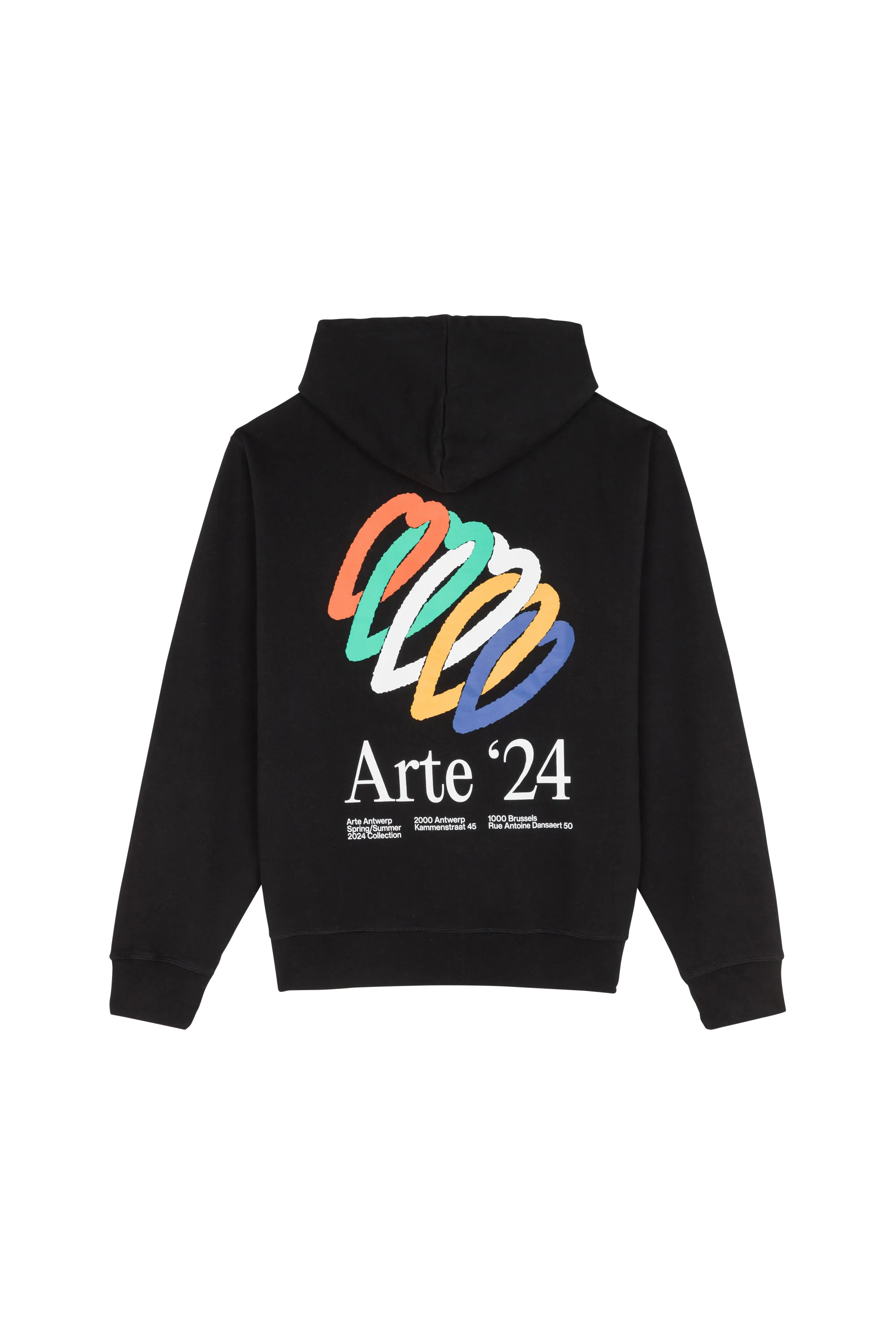 ARTE ANTWERP Hoodie  Hank Back Hearts Hoodie Noir