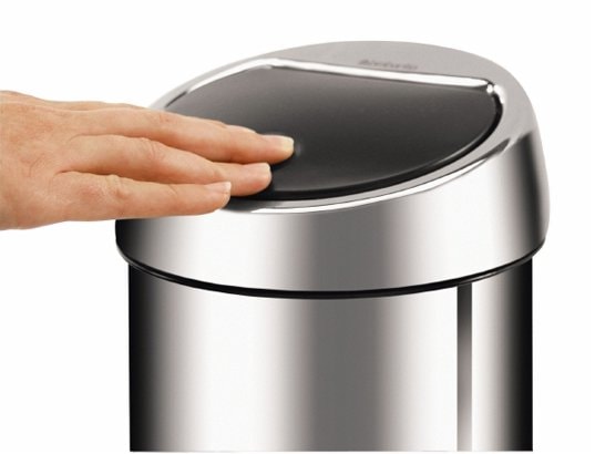 BRABANTIA - Poubelle Touch Touch Bin 3L Matt Steel 363986