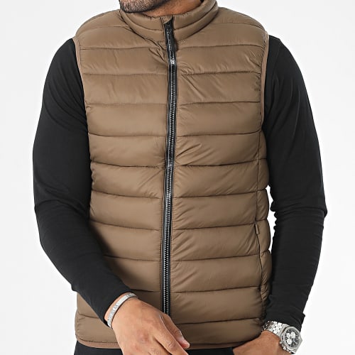 Doudoune Sans Manches Marron