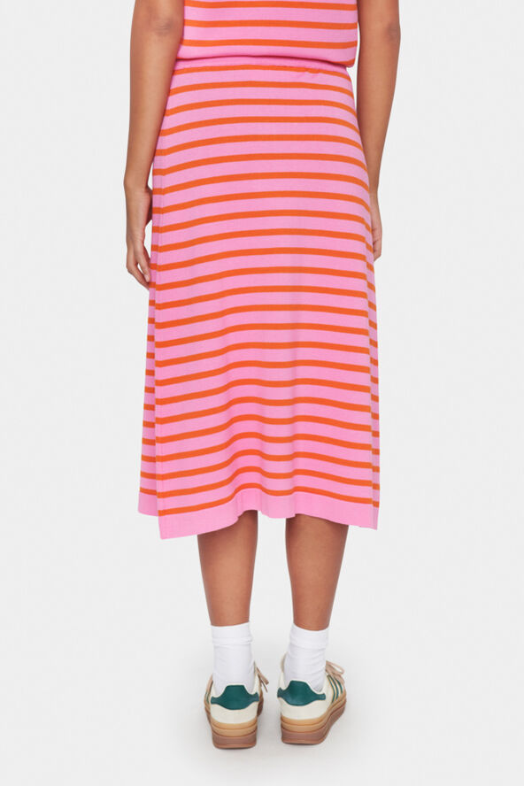 Saint Tropez MilaSZ Striped Skirt Fuchsia pink
