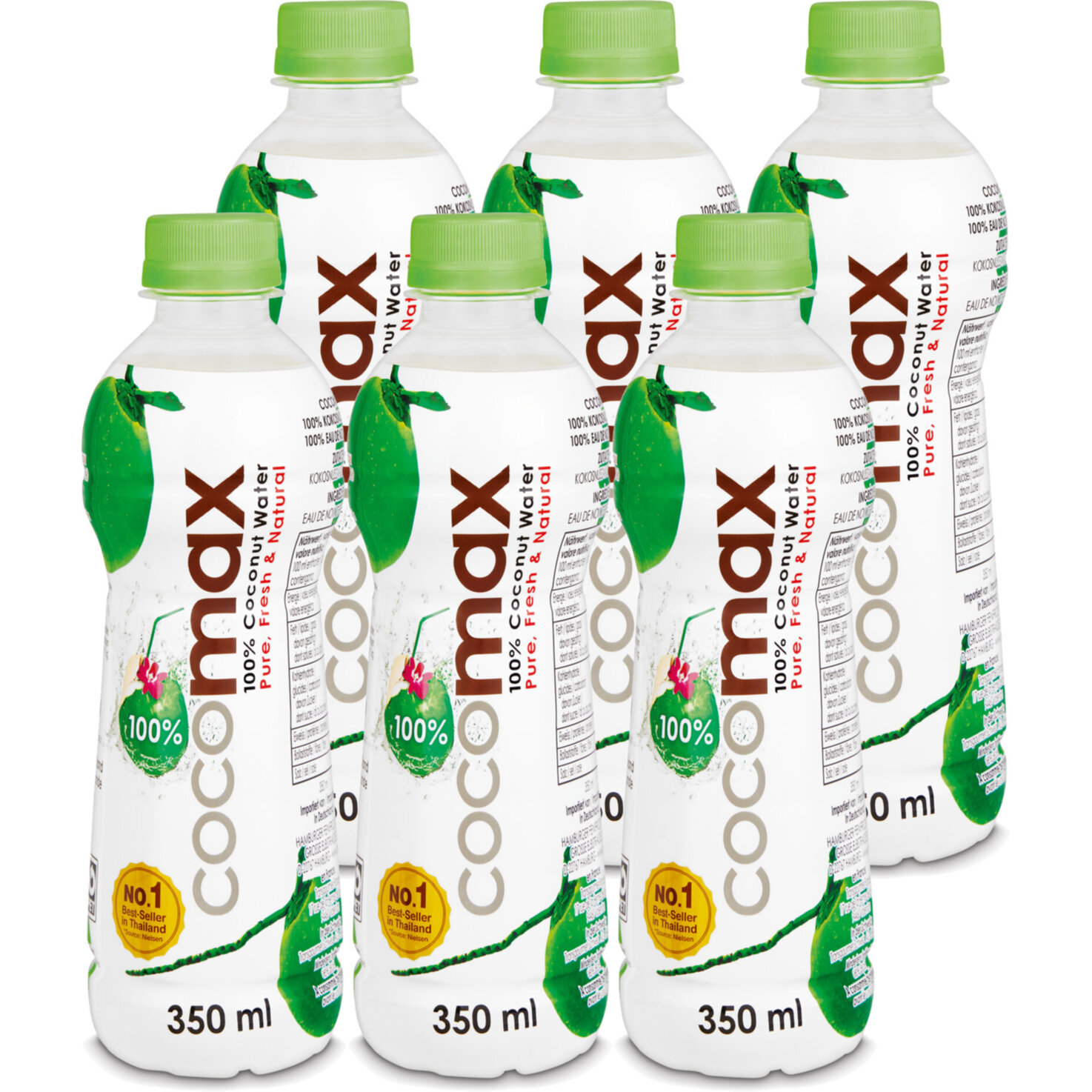 cocomax Coconut Water 100% 6x350ml
