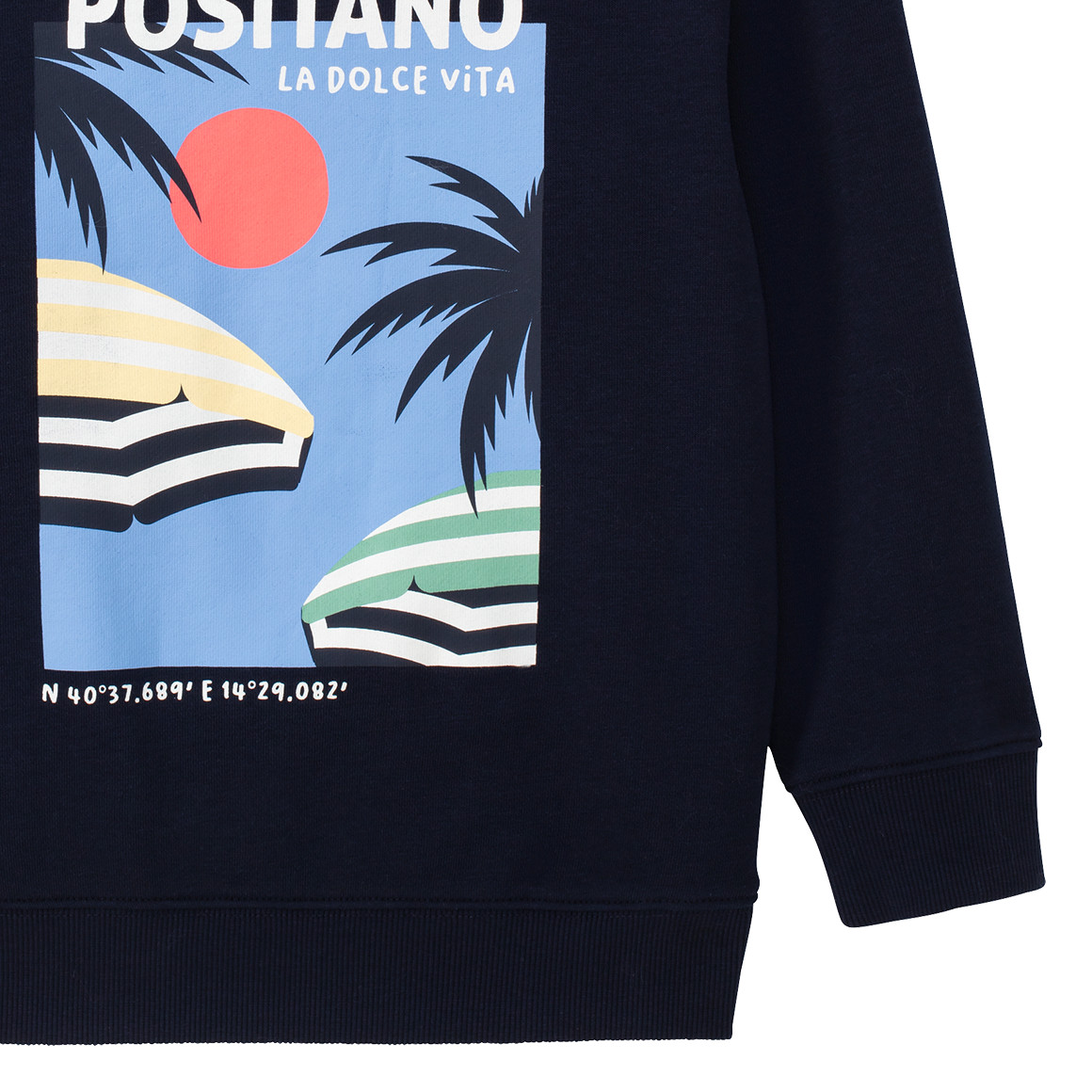 Jonas Nielsen Jungen Sweatshirt mit Backprint dunkelblau